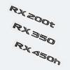 3D Glossy Black Letters Car Trunk Fender Emblem Logo For Lexus RX200t RX270 RX300 RX350 RX450h RX450hL HYBRID Accessories