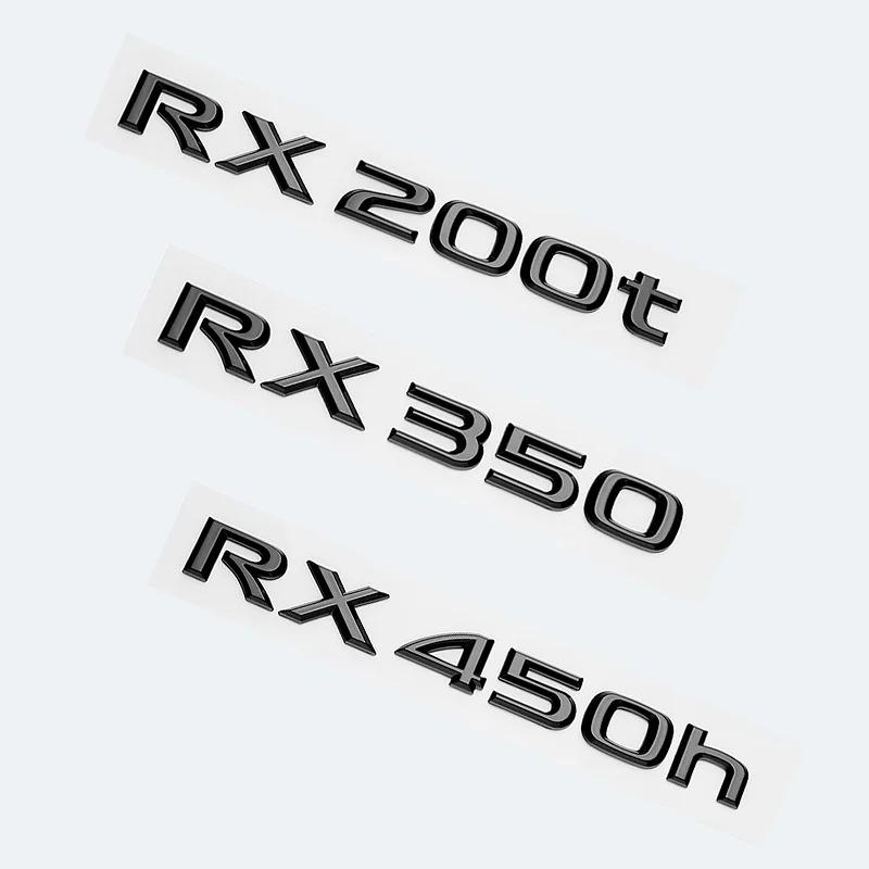 3D Glossy Black Letters Car Trunk Fender Emblem Logo For Lexus RX200t RX270 RX300 RX350 RX450h RX450hL HYBRID Accessories