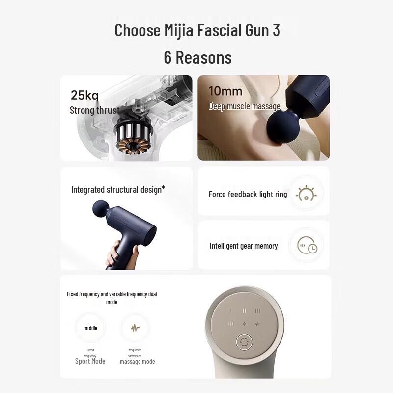 Xiaomi Fascia Gun 3 CN plug (adapter included)