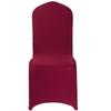 50 Pcs Burgundy Chair Covers, Polyester Spandex Chair Cover, Stretch Slipcovers for Wedding Party Dining Banquet Flat-Front Chair Covers, Fits Chair