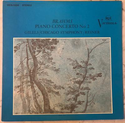 LP Record JOHANNES BRAHMS - EMIL GILELS / CHI - Piano Concerto No. 2 VICS1026 RCA Victrola 1964 US Classical Used