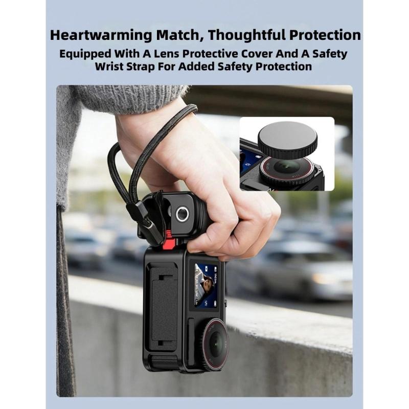 Quick Release Action Camera Grip Handle for Action4/3 Street Shoots Ergonomic Comfort Multiple Interfaces Magnetic