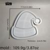 Silicone Molds Resin Trays Moulds Christmas Hat Shape Silicone Plates Moulds Silicone Texture Crafting Moulds for Craft