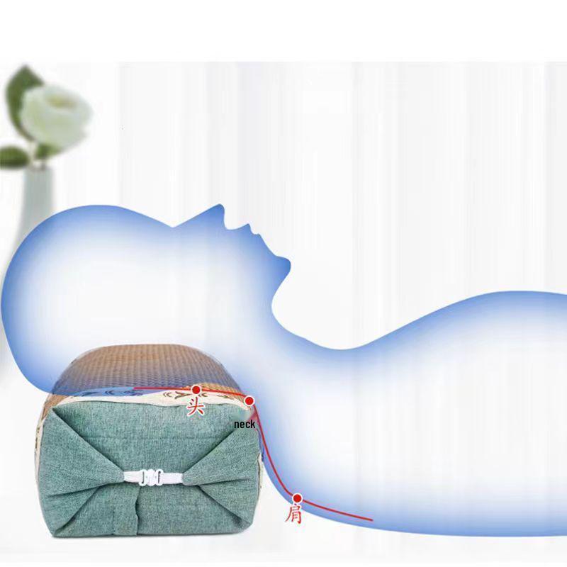 Cooling Mugwort Leaf Pillow: Summer Neck Support & Sleep Aid for Cervical Health