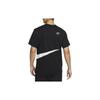 Nike T Shirts Men's Black/White Crew Neck Moderate Straight Fit FB8580-010