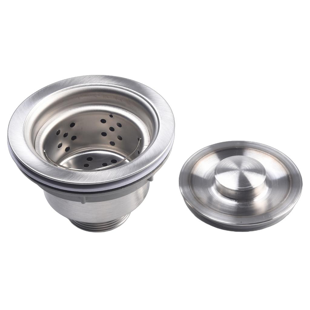 Single Tank Drain Sink Strainer Head Drain Kit Floor Tiles And Tiles Stainless Steel Uninstall ABS Plastic High Quality