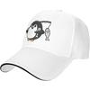 Cute Penguin Fishing Graphic Baseball Cap Polyester Adjustable Sun Hat for Adult Casual Sports