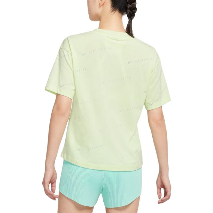 Nike Running Logo Print Crew Neck Short Sleeve T-Shirt American Vintage Women tops DM8679-303