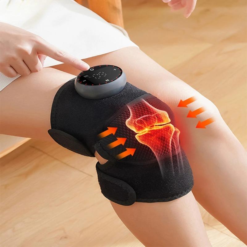 2026 New USB Heating Knee Protection Massage for Joint  Far-infrared Knee Shoulder Elbow Pad Wireless LED 5 Levels Hot Compress Massager