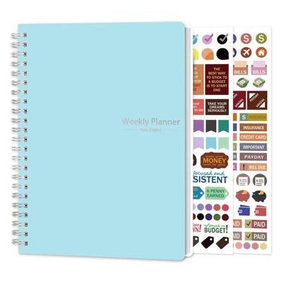 Weekly Planner Agenda A5 Notepad, 52 Notebook, Weekly Planner, Stationery, School and Office Supplies