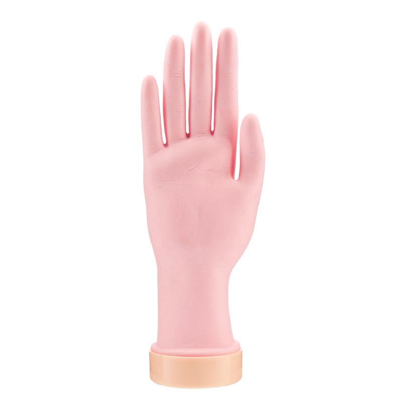 Silicone Nail Art Practice Hand - Bendable Right Hand for Beginners