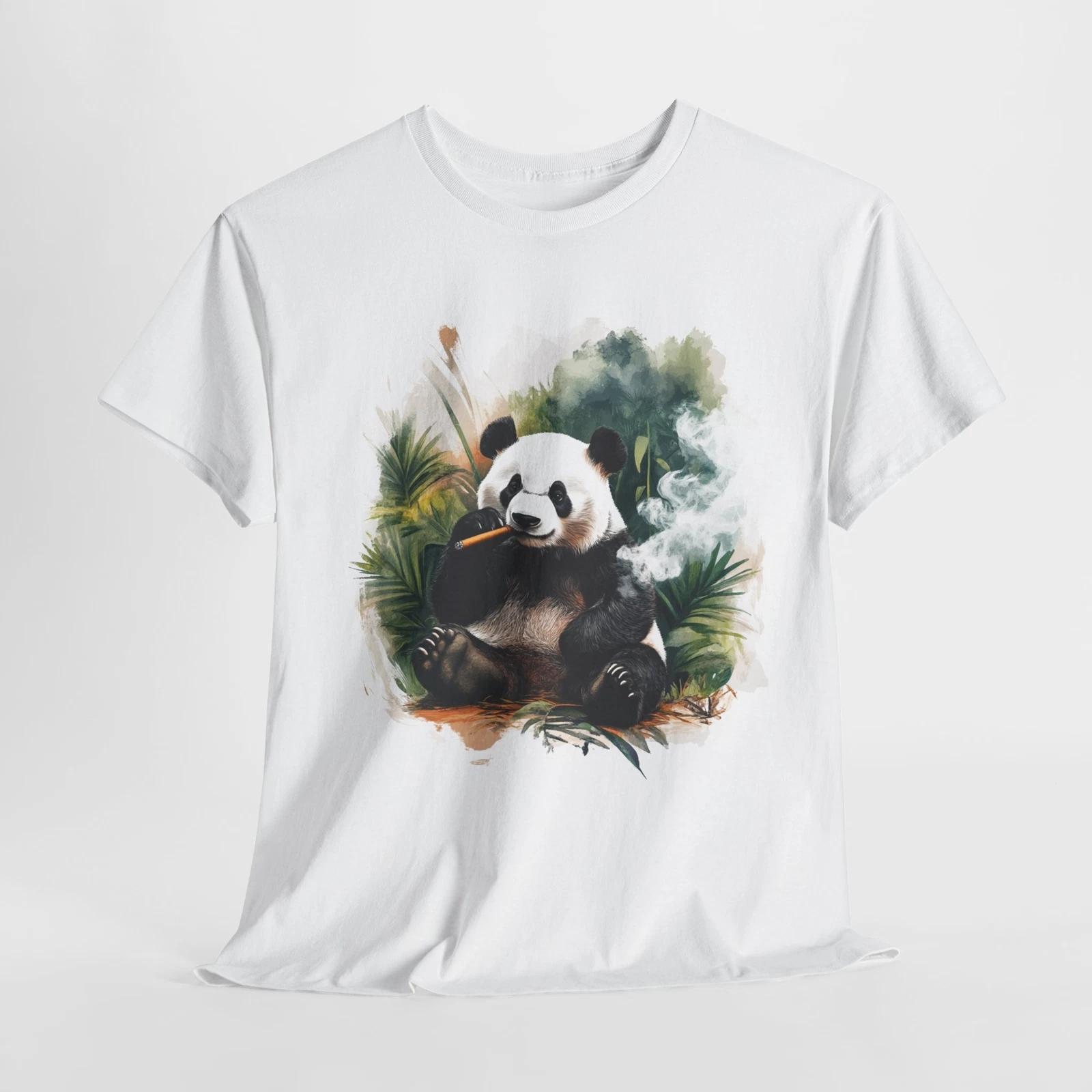 

Smoker’s Everyday T-Shirt | Relaxed & Casual Fit | Panda Smoke Cigar in the M