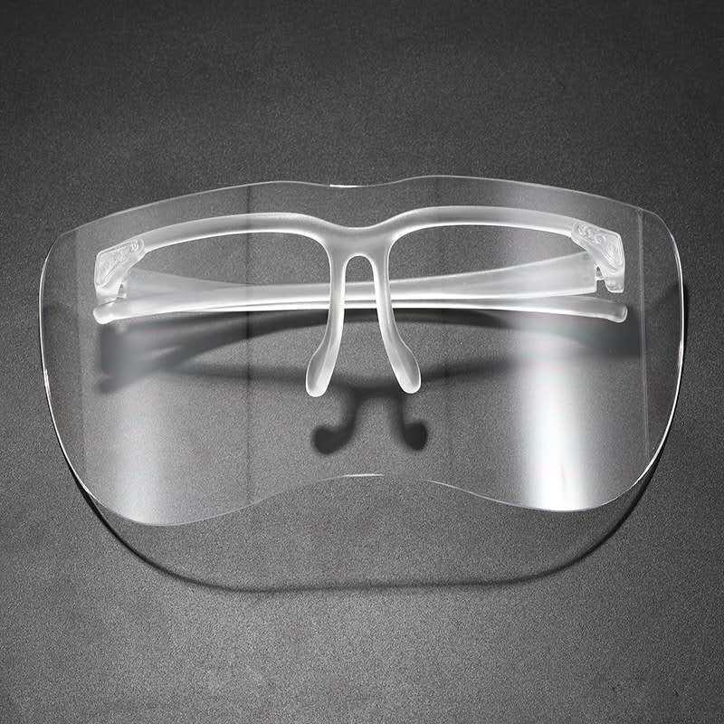 Black Frame Butterfly Face Shield Goggles - Anti-Sand & Splash, Clear Protection