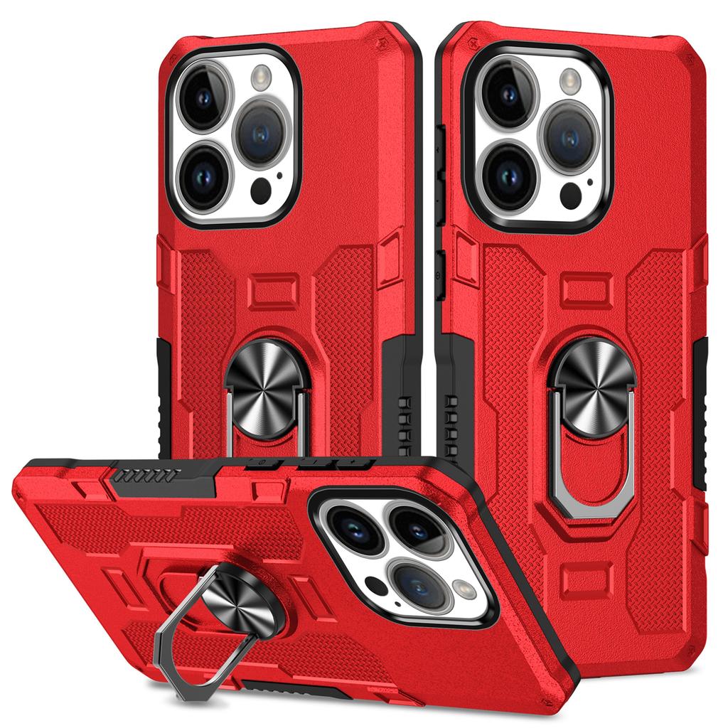 For iPhone 18 17 16 15 14 13 12 Pro Max Plus iPhone X XS XR Armor Case With Holder Ring Shockproof Anti-Drop Back Cover Fundas