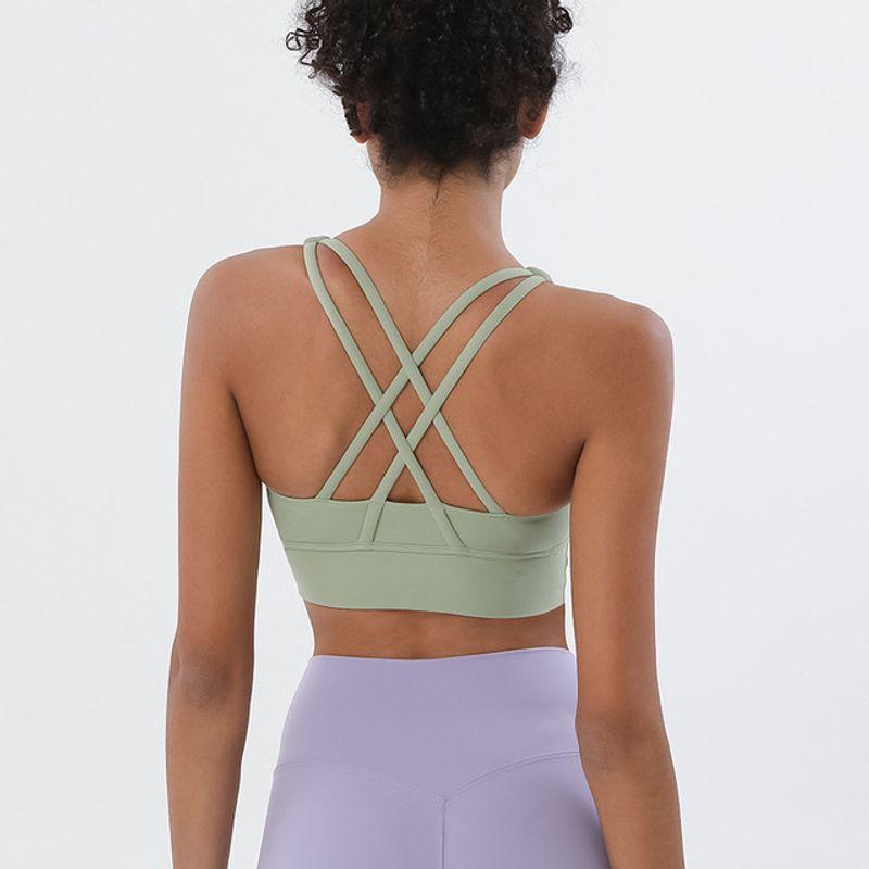 With Chest Pad Spring and Summer New Yoga Clothes Intimates Sports Push up Bras Anti-Vibation Shaping Vest Running Vest Fitness