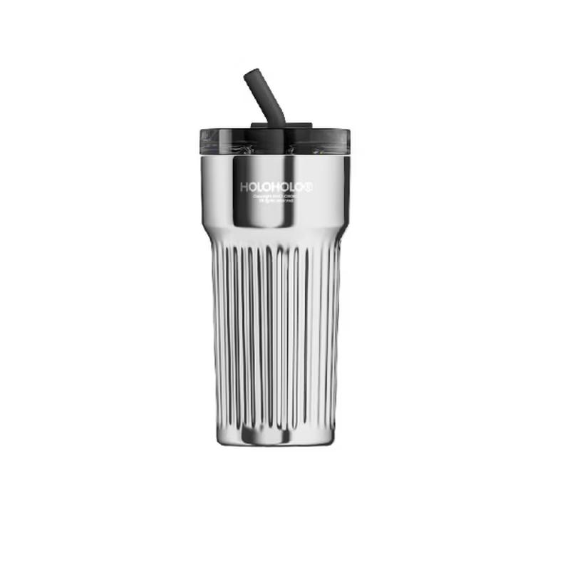 HOLOHOLO RM-02 Little Rome 700ml Insulated Stainless Steel Straw Water Bottle