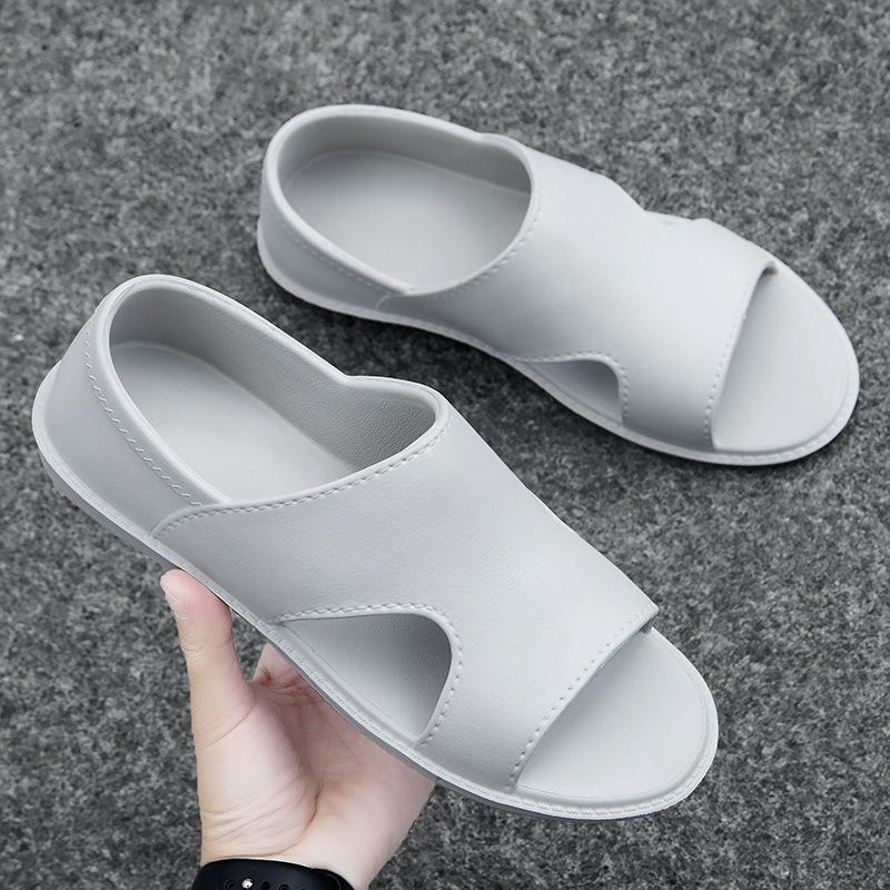 Men's Summer Sandals  New Fashion Casual Roman Leather Wear Outdoor Personality Dual-use Driving Slippers Sandals for Men