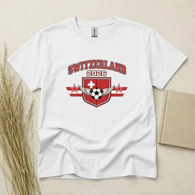 Switzerland 2026 Football Fan T Shirt Soccer Supporters Gildan Cotton Top