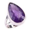 Natural African Amethyst Gemstone 925 Solid Sterling Silver Gift Ring S.6 a8Z23