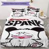 Hallo Spank Muster Bettwäsche Steppdecke Steppdecke Bezug Kissenbezug Heimdekoration Geburtstagsgeschenk (1 * Bettbezug + 2 * Kissenbezug ohne Füllung)36