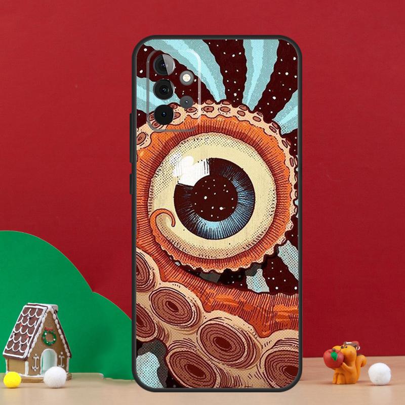 Eye Illustration Case For Samsung Galaxy A36 A56 A06 A13 A53 A32 A12 A22 A52 A35 A17 A16 A55 A15 A54 A34 A14