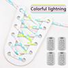 Elastic Round Printed Shoe Laces Diamond Metal Buckle No Tie Shoelaces Without Ties Shoelace for Sneakers Woman Man Shoestrings