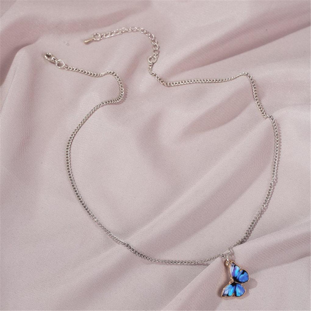 Clavicle Necklace Couple Gradient Animal Shape Pendant Charm Neck Chain Jewelry Gift