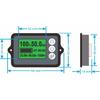 TK15 Batterie-Coulometer 50A 100A 350A Lithium-Batterie-Kapazitätstester Spannungs-, Strom-, Restleistungsanzeige Batteriemonitor