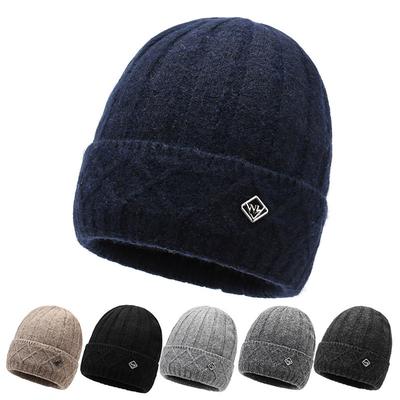 Wool Hat Men's Outdoor Hat Warm Hat British Style Knitted Hat
