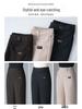 Woolen Flannel High-Waisted Wide-Leg Women's Pants - Thick, Warm, Casual Drape for Autumn/Winter