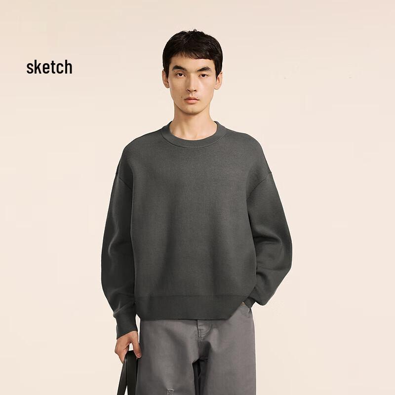 CROQUIS Men's Casual H-Fit Crew Neck Long Sleeve Sweater