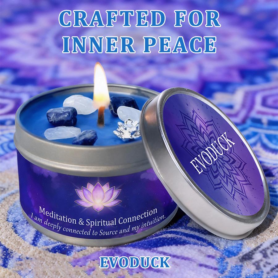 1pc Scented Candles, Iron Box Essential Oil Candle, Suitable for Bedroom Bathroom, bestfriend gifts,christmas decorations candle