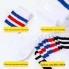Kids' Mesh Ruffle Mid-Calf Socks, Thin Cotton, Knee-High for Girls & Boys, Football Style
