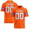 Camiseta de Rugby Personalizada con Nombre y Número del Equipo, Personalizable, DIY, Cuello en V, Naranja, Camiseta Deportiva para Hombre, Holgada, Secado Rápido