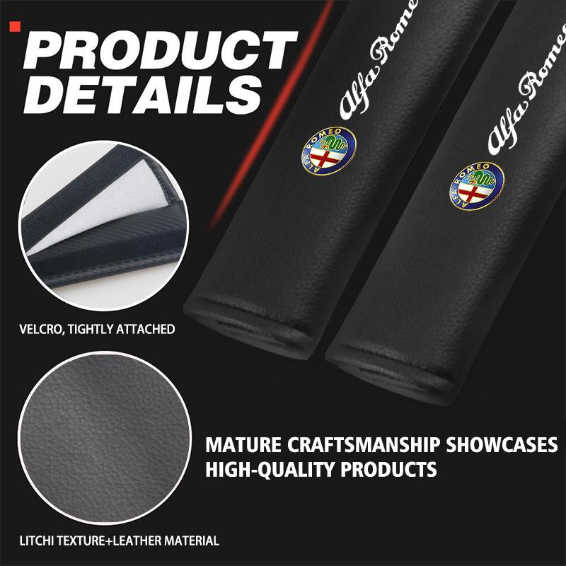 Car Stickers For Alfa Romeo Car Seat Belt Pad Shoulder Protection Cover Interior Accessories For Alfa Romeo Giulietta GT 159 147