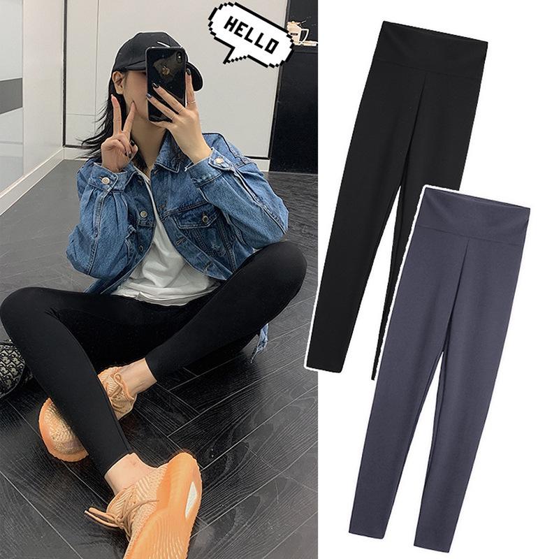 Damen High-Waist Bauchkontrolle Yoga Leggings - Sommer & Frühling Samt Barbie Stil