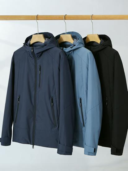 

Spring Couple s Waterproof Breathable Hooded Mountaineering Jacket - Men s & Women s Casual Outdoor Sportswear L (130-150 jin) темно-серого
