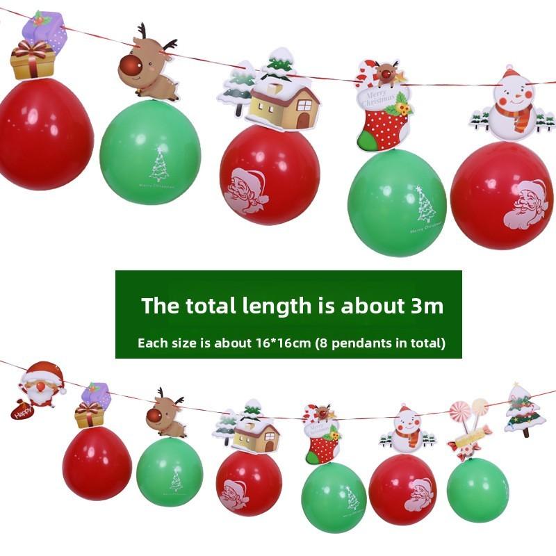 Flags Christmas And Ornaments With Parachute And Hot Air Balloon Exterior Design