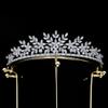 European and American Korean Style Bridal Hair Accessories Princess Crown Wedding Tiara Zircon Crown
