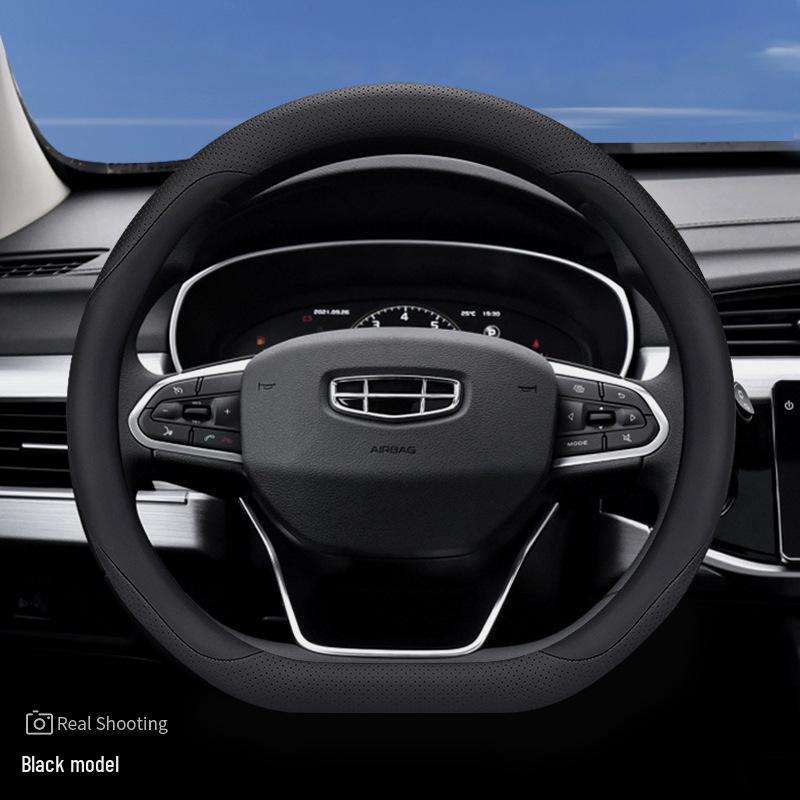 23 Geely Galaxy L7/L6 Boyue L Genuine Leather Steering Wheel Cover, Fits Boyue COOL/X, Ultra-thin Design