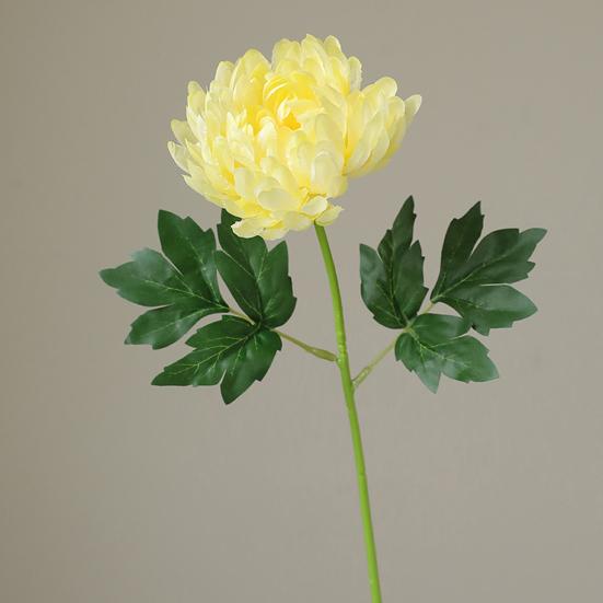 2 Pcs Artificial Chrysanthemum Stems Realistic Fake Chrysanthemum Faux Flower with Flexible