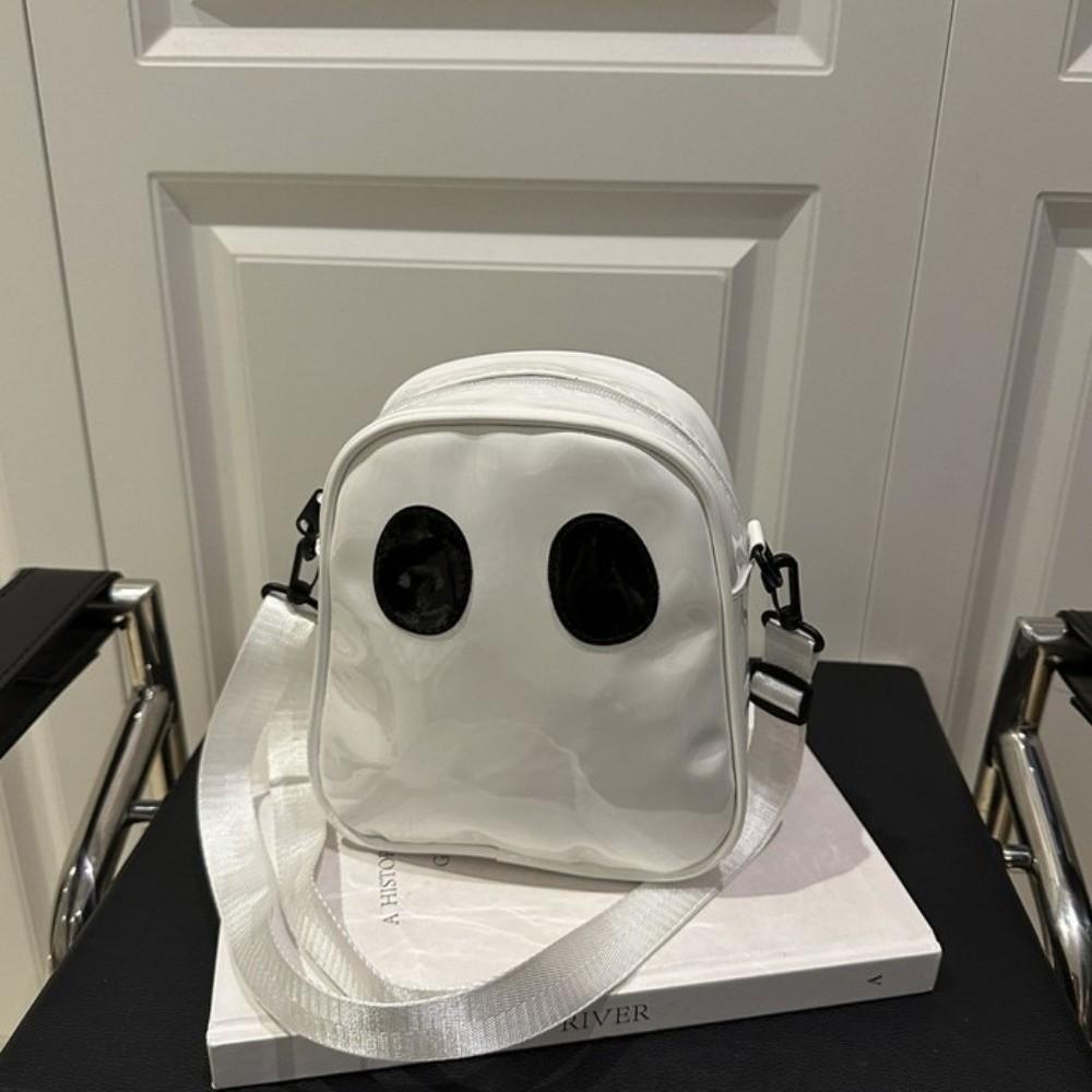 PU Halloween Ghost Bag Waterproof Crossbody Bag Novelty Clear Shoulder Bag  Kids Gifts