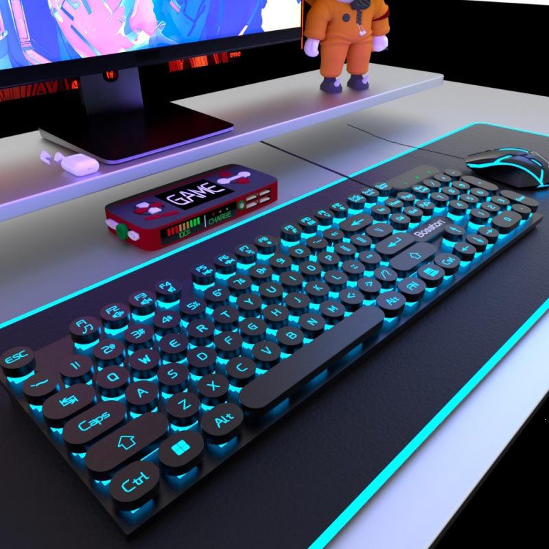 Bluetooth Backlit E-sports Mechanical Keyboard & Mouse for PC/Laptop