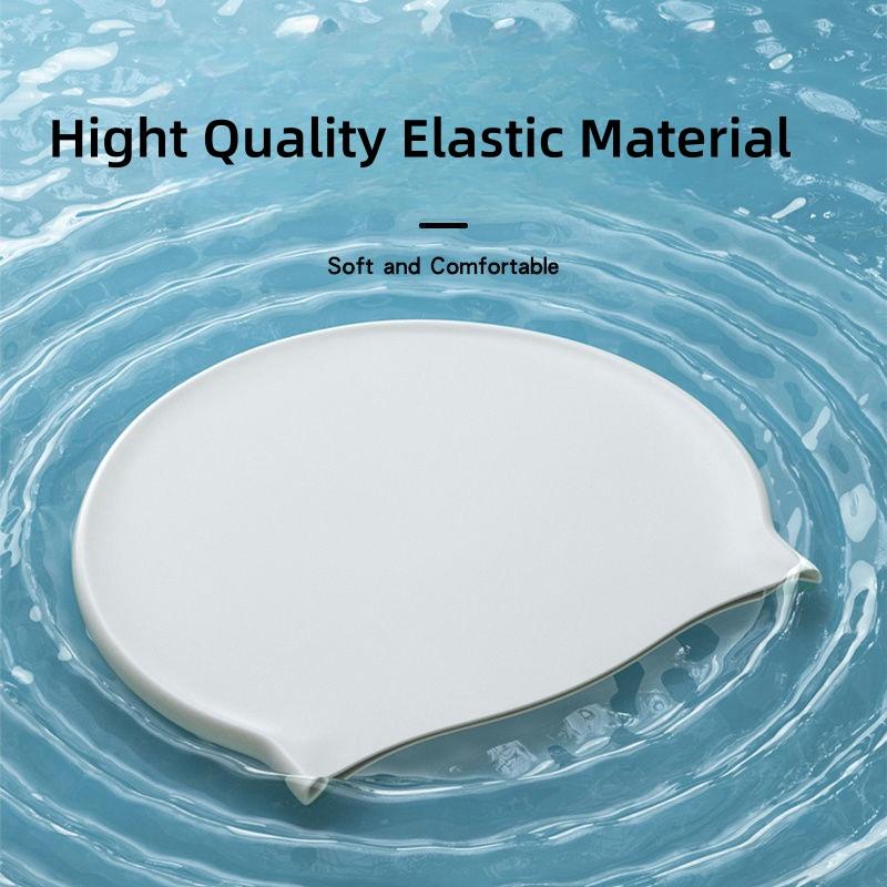 Swimming Cap Silicone Waterproof Swim Hat For Men Women Adult Kids Long Hair Pool Caps Diving Swimming Equipment Elastic Caps