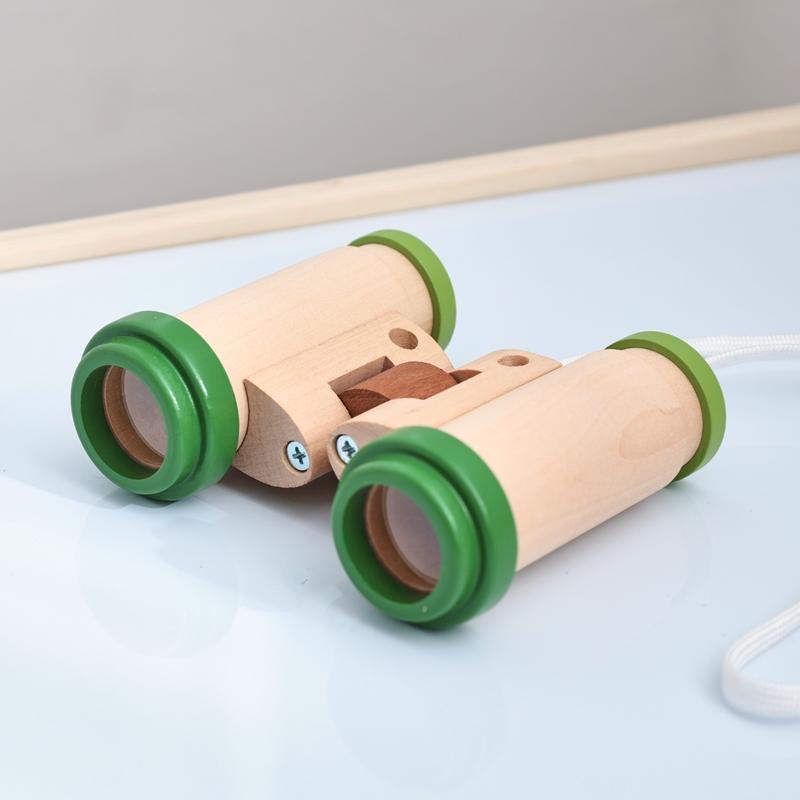 Baby Montessori Toys Wooden Telescope Outdoor Exploration Toys Kid Educational Toys Baby's Curiosity-Driven Game Newborn Gift
