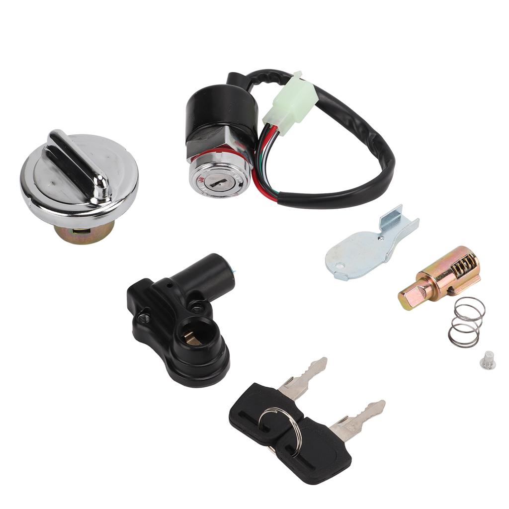 Spínací skříňka Kryt plynu Sada Zámek helmy 2?Náhradní klíč pro Dax Skyteam 50cc 125cc