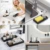 Silicone Bathroom Storage Tray With Multi Purpose Design For Travel And Home Use