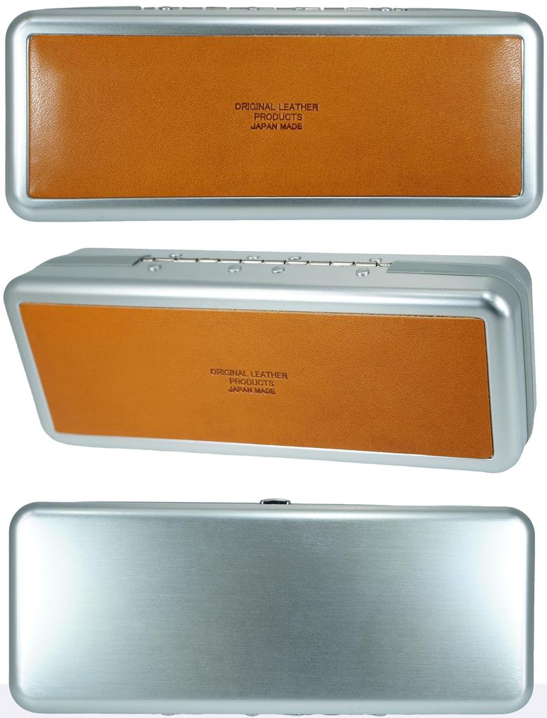 Velbloudí Kůže Tochigi Brýle Vyrobené v Brýle Sluneční brýle pro Muže a Pravá Třísločiněná Vyrobená v Torigi Pouzdro na Předmět, Japonsko, Tvrdé, Štíhlé, Hliníkové, Velké,