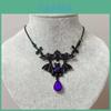 Gothic Cross Pendant With Alloy Material And Bat Motif For Punk Womens Accessories