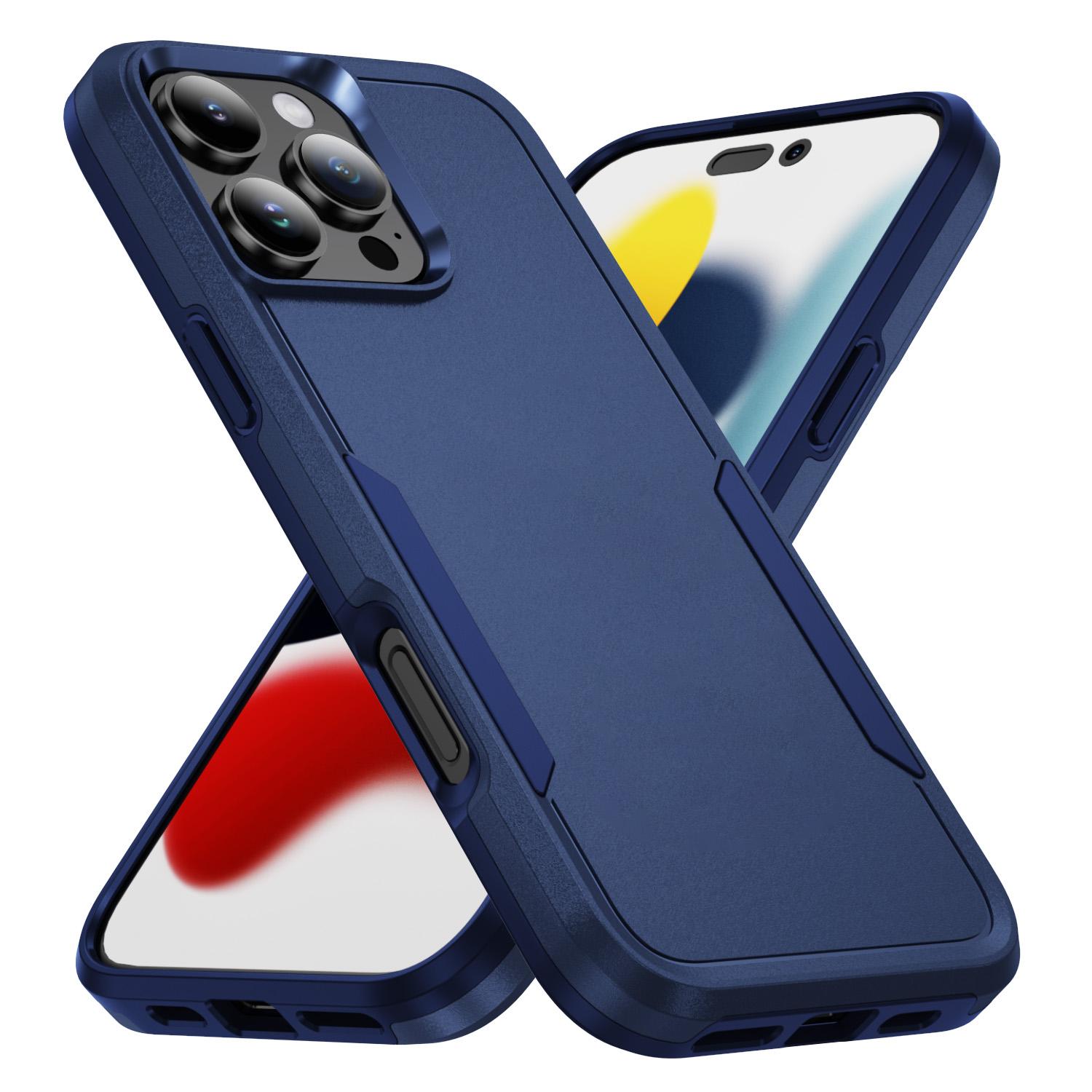 

Double Layer Protection Armor Case for Iphone 17 Pro Max Air 15 16 16e 14 Plus 13 12 Pro Iphone17 Iphone16 iPhone 16 Pro Max темно-синього кольору
